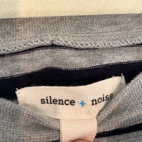 Navy and grey striped tshirt dress - Picture 3 of 3